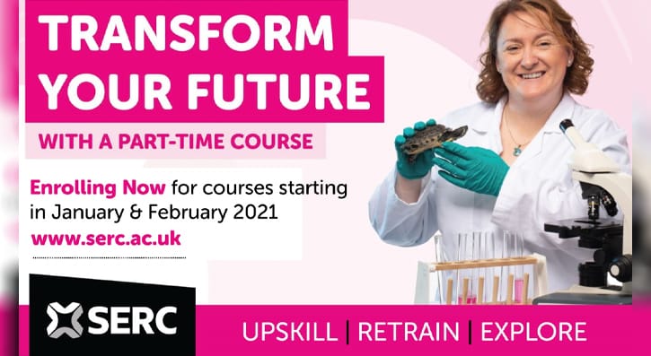 Transform Your Future With A Part-Time Course At SERC: Enrolling January and February 2021.